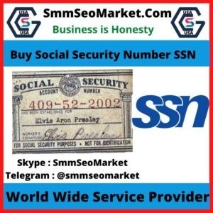 Buy Social Security Number SSN